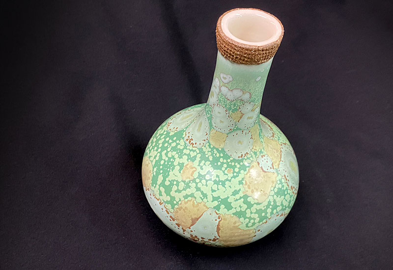 林妙芳 綠桔花器 綠桔結晶釉花器 綠桔結晶釉花瓶
